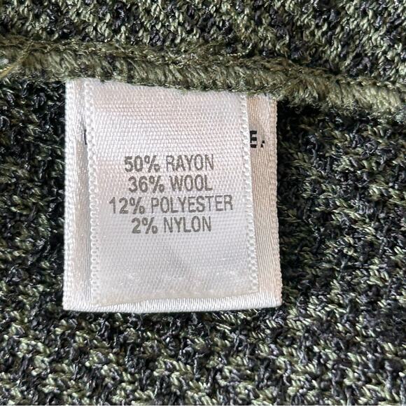 St John Blazer Green Black Jacket Textured Double Breasted Wool Blend Size 6 - Picture 9 of 12